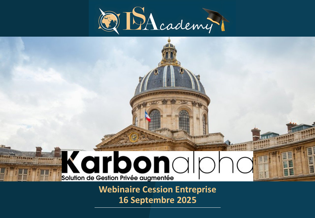 Webinaire Cession d'entreprise Karbon Alpha